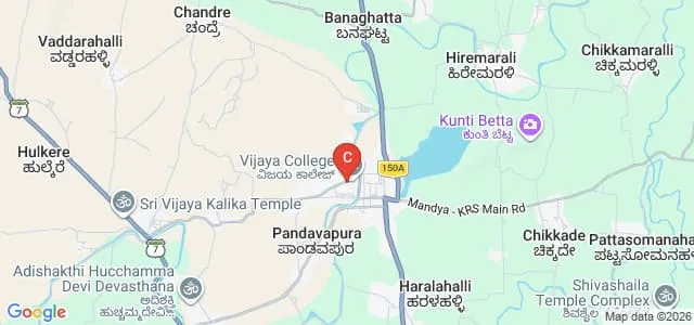 Vijaya College of Education, Mandya Map