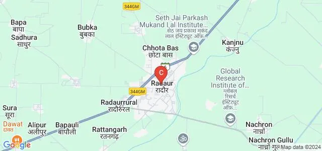 Institute of Vertex Technology, Yamuna Nagar Map