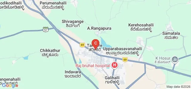 Sri Jagadguru Murugharajendra First Grade College of Arts and Commerce, Chikmagalur Map