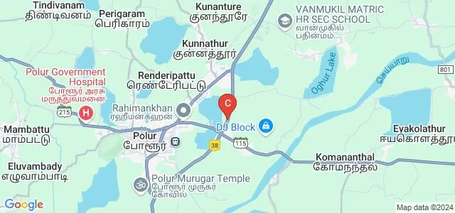 Arunai College of Engineering, Tiruvannamalai Map