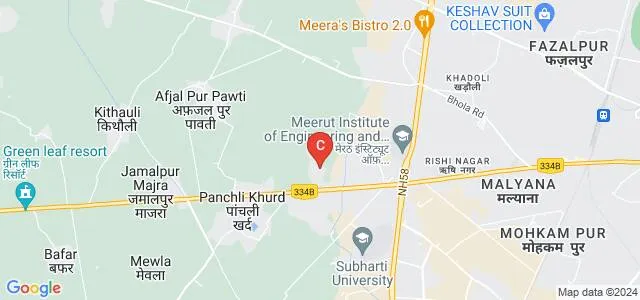 Vidya Institute of Fashion Technology, Meerut Map