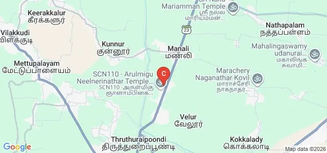 Brilliant College of Education, Thiruvarur Map