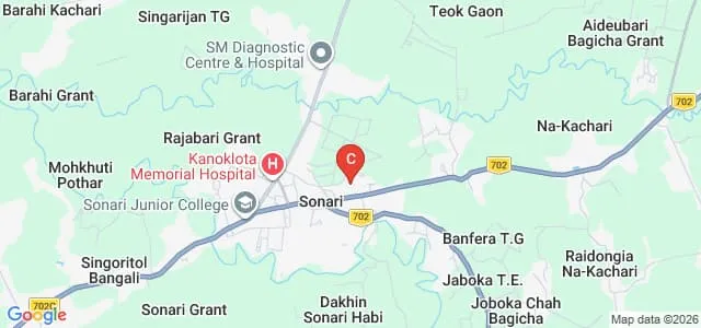 Sonari Commerce College, Charaideo Map