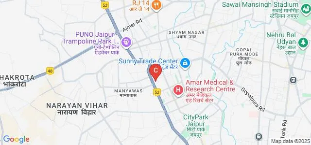 Maharishi Arvind School of Management Studies, Jaipur Map