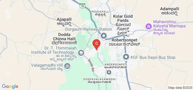 Dr T Thimmaiah College of Degree and Management Studies, KGF Map