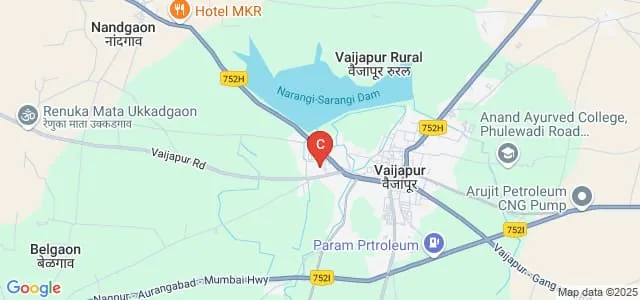 Nandkumar Shinde Pharmacy College, Vaijapur Map