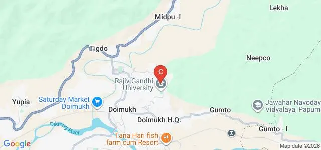 Institute of Distance Education, Rajiv Gandhi University, Itanagar Map