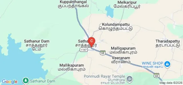Al-Ameen College of Education, Tiruvannamalai Map