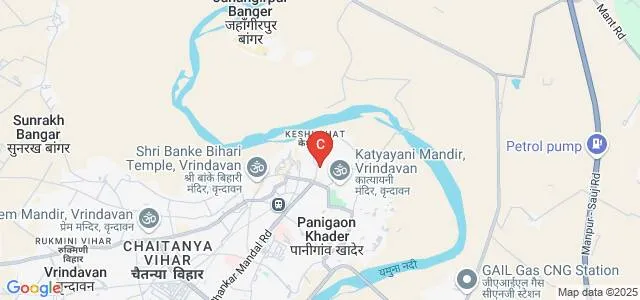 Shri Ranglaxmi Adarsh Sanskrit Mahavidyalaya, Vrindavan Map