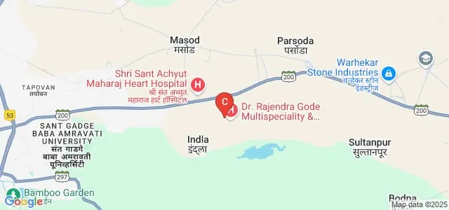 Dr Rajendra Gode Ayurved College, Hospital and Research Center, Amravati Map