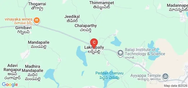 Balaji Institute of Education, Narasampet Map