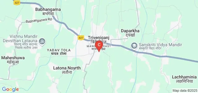 Anup Lal Yadav College, Supaul Map