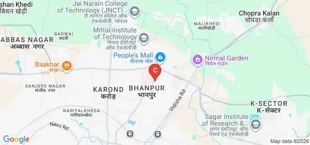 People's Institute of Hotel Management Catering Technology and Applied Nutrition, People's University, Bhopal Map