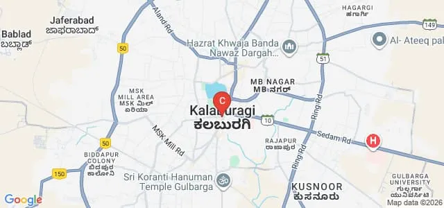 Al-Qamar College of Nursing, Gulbarga Map