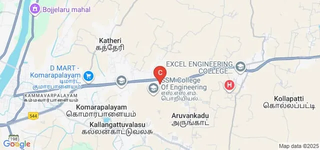 SSM College of Arts and Science, Namakkal Map