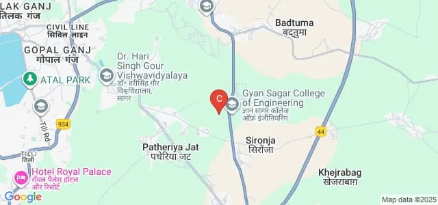 Swami Vivekanand Institute of Technology, Sagar Map