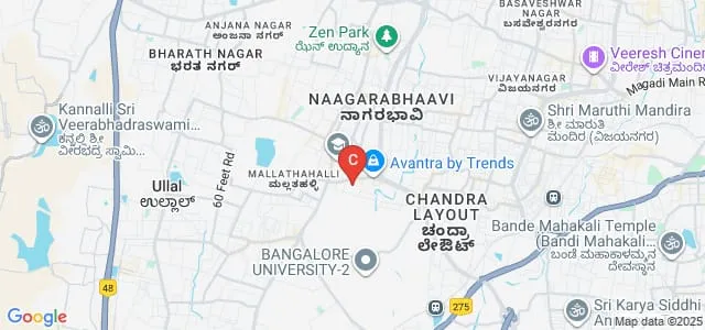 Padmashree Institute of Nursing, Bangalore Map