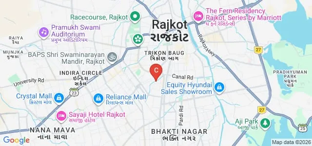 Smt RP Bhalodiya Arts and Commerce and Shree NP Bhalodiya Mahila Home Science College, Rajkot Map