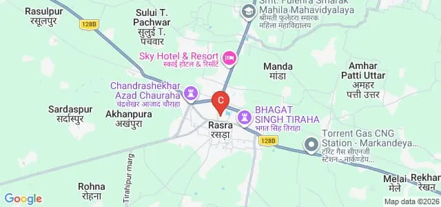 Sri Narheji Law College, Ballia Map