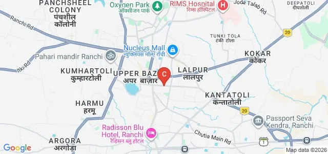 Xavier Institute of Social Service, Ranchi Map