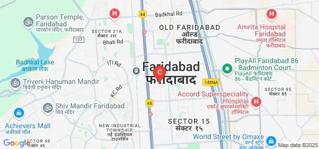 Government College for Women, Faridabad Map