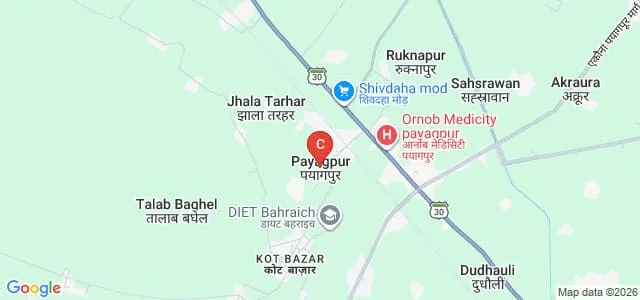 Rajmata Lalli Kumari Mahavidyalaya, Bahraich Map