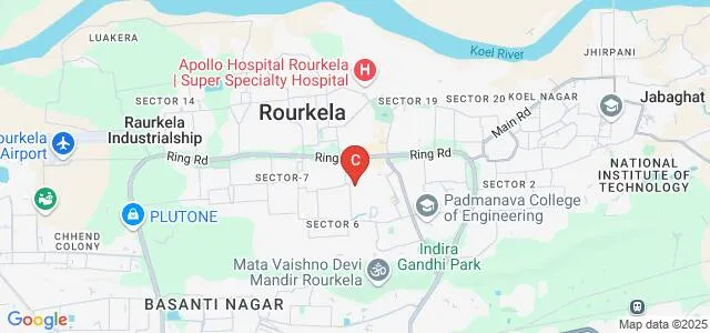 Asian Workers Development Institute, Rourkela Map