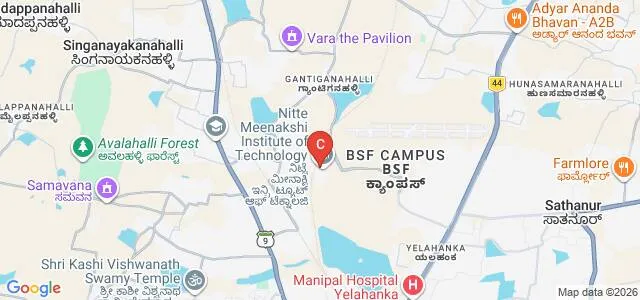 Dr Nitte Shankara Adyanthaya Memorial First Grade College, Bangalore Map