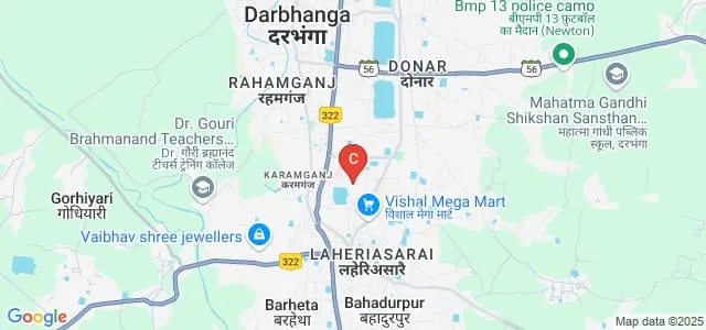 Maharani Kalyani College, Darbhanga Map