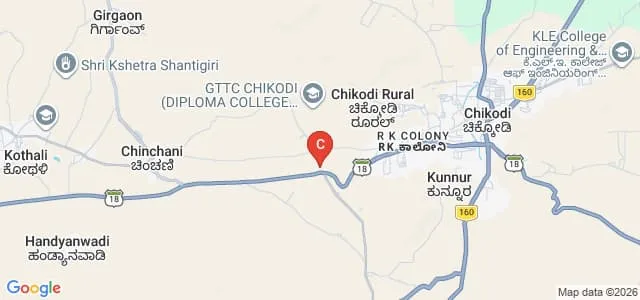 Chauson College of Education, Chikodi Map