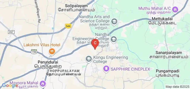 Erode College of Law, Erode Map