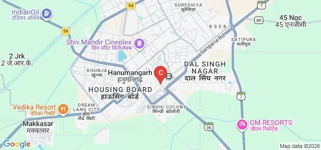 SGN Khalsa PG College, Hanumangarh Map