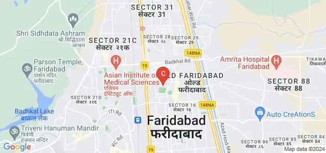 Baba Saheb Ambedkar Institute of Technology and Management, Faridabad Map