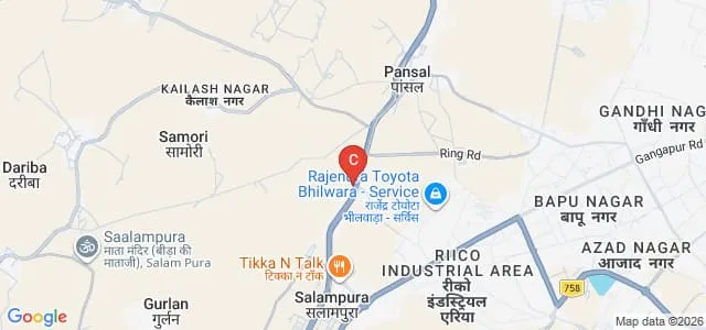 Manikya Lal Verma Government College, Bhilwara Map