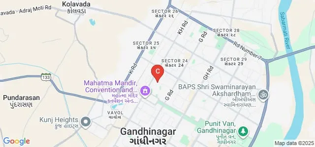 LDRP Institute of Technology and Research, Gandhinagar Map