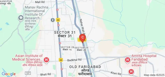SOS Nursing School, Faridabad Map