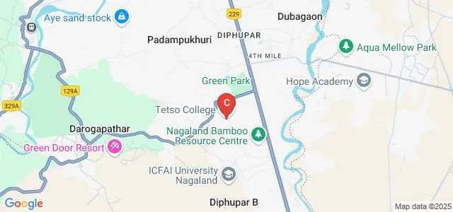 Tetso College, Dimapur Map