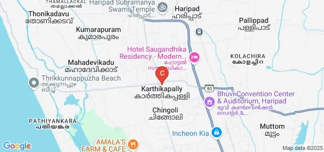 College of Applied Science, Karthikappally Map