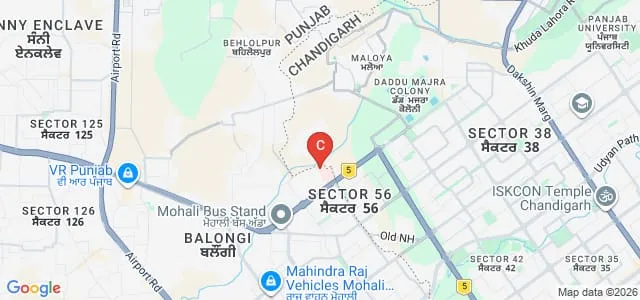 Dr BR Ambedkar State Institute of Medical Sciences, Mohali Map