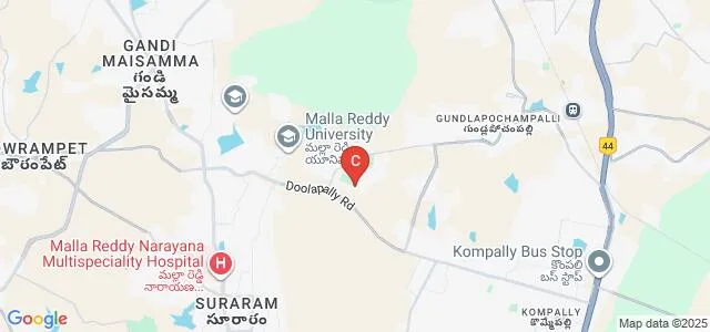 Malla Reddy Institute of Management, Dhulapally Map