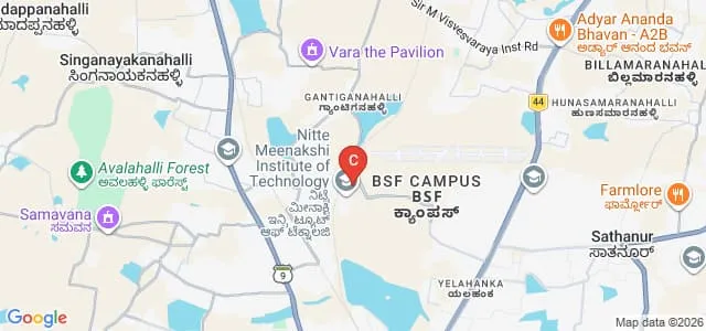 NITTE School of Management, Bangalore Map