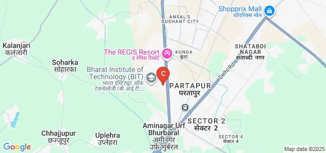 Department of Pharmacy Meerut Institute of Technology, Meerut Map
