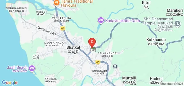 Shree Jnaaneshwari B Ed College, Bhatkal Map