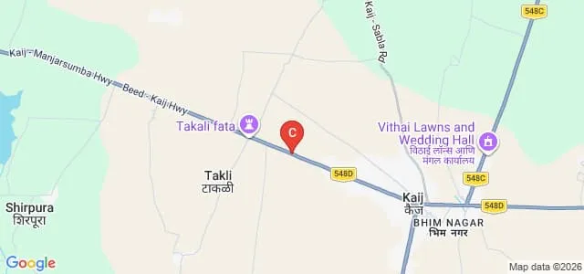 Vasant Pharmacy College, Beed Map