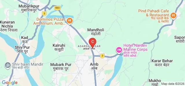 Maharana Pratap Government College, Amb Map