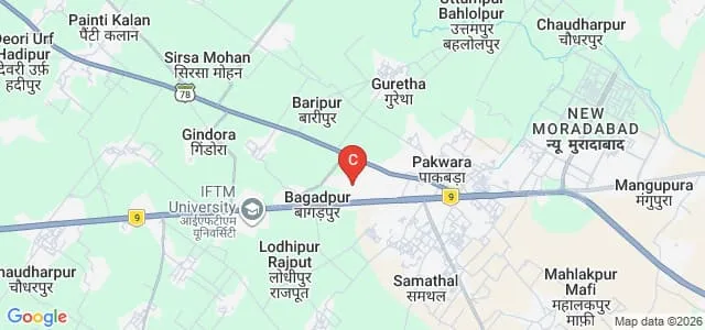 Teerthanker Mahaveer Medical College and Research Center, Moradabad Map