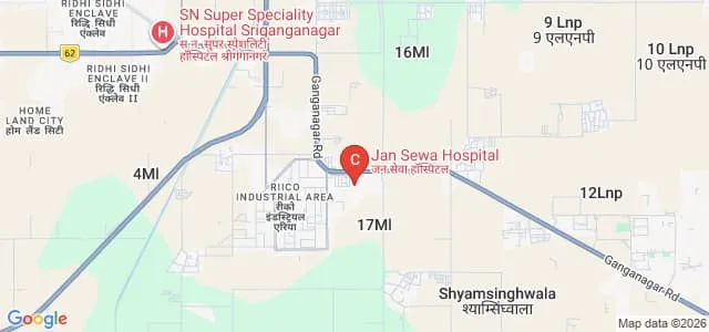 Sri Ganganagar College of Allied Health Science, Sri Ganganagar Map
