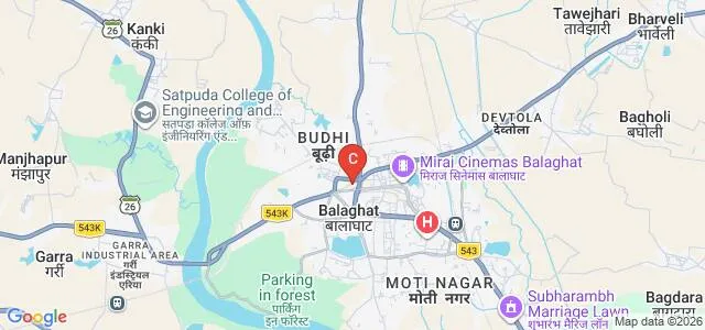 Sardar Patel College of Pharmacy, Balaghat Map