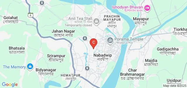 Nabadwip School and College of Nursing, Nabadwip Map