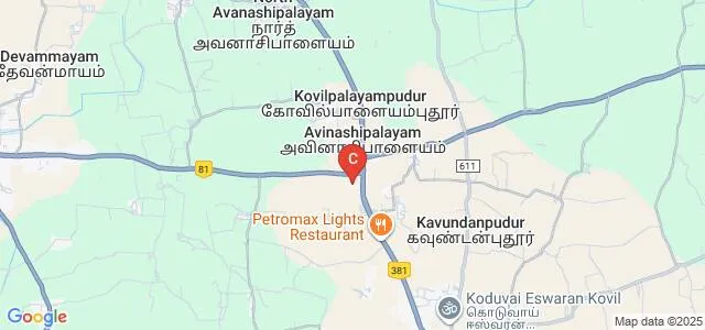 AG Arts and Science College for Women, Avinashipalayam Map